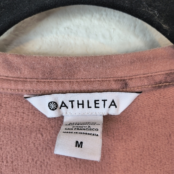 Athleta Palermo Pink Balance Tie Dye Pullover Sweatshirt Size Medium - Picture 6 of 11